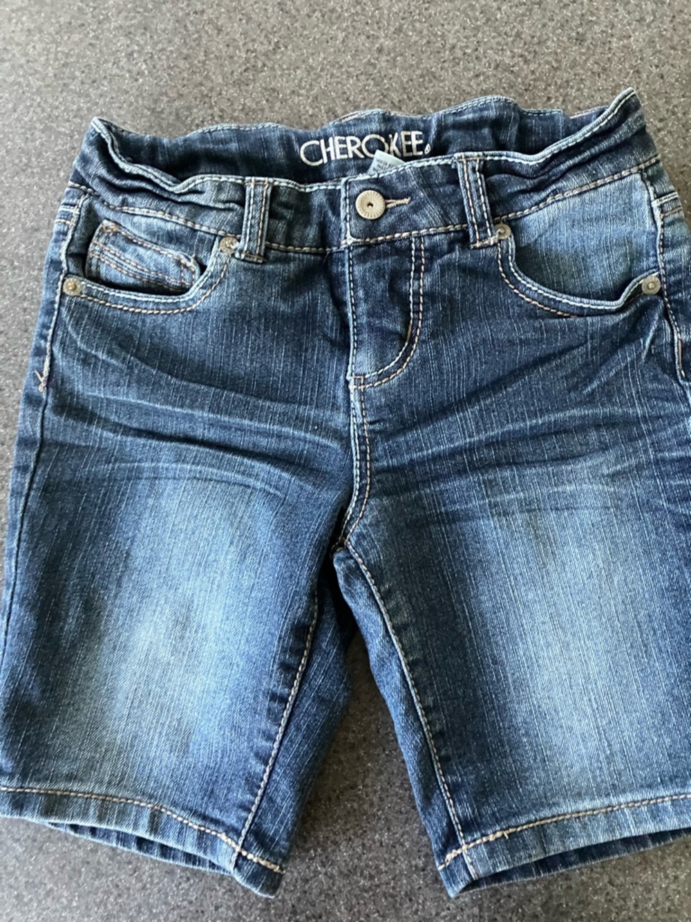 Cherokee Dark Blue Denim Bermuda Shorts